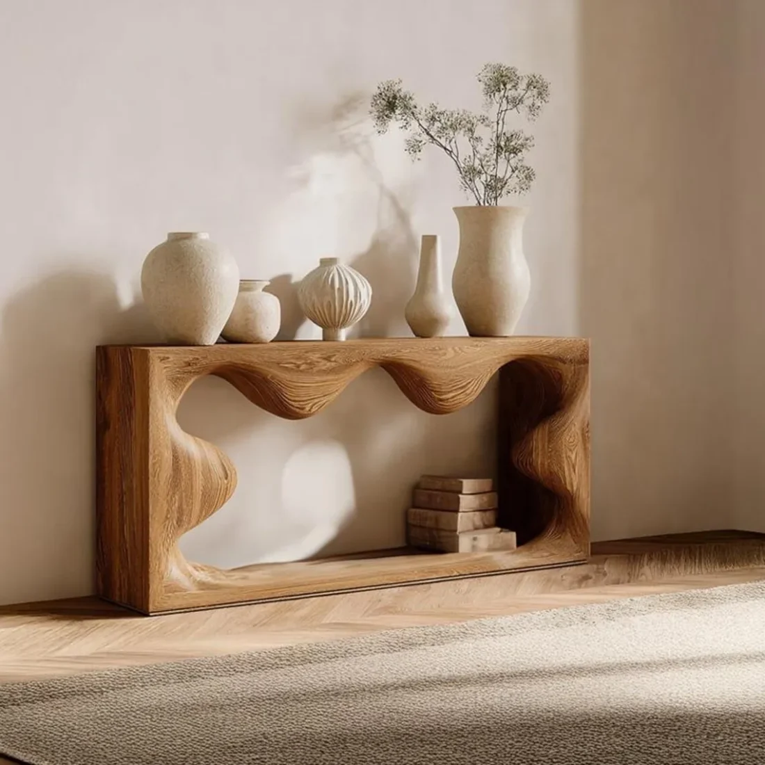 Farmhouse Console Table Reclaimed Wood Handmade Entryway