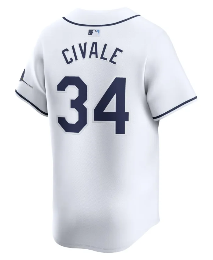 Aaron Civale Tampa Bay Rays Home Limited Player Jersey- White