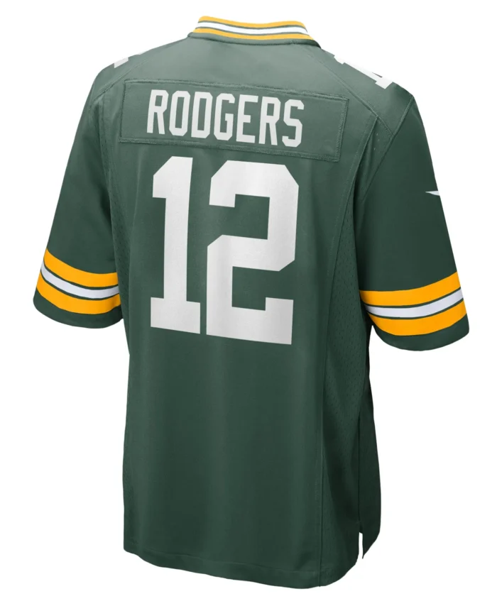 Aaron Rodgers Green Bay Packers Game Team Jersey - Green