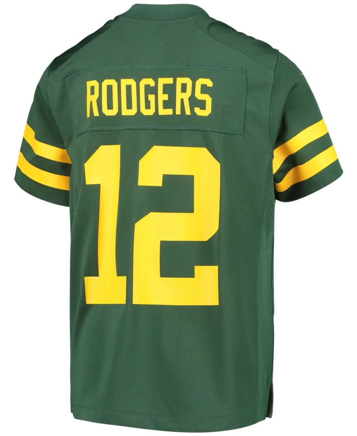 Aaron Rodgers Green Bay Packers Youth Game Jersey - Green
