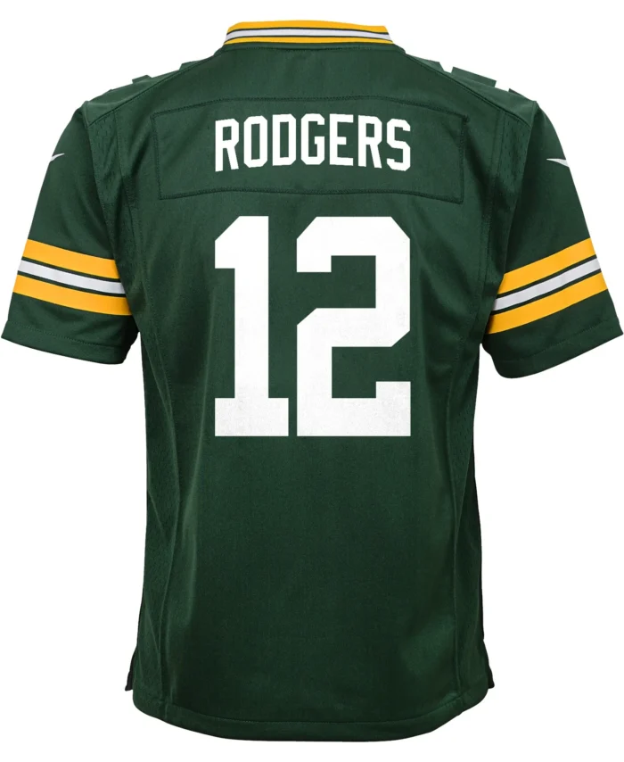 Aaron Rodgers Green Bay Packers Youth Game Jersey - Green