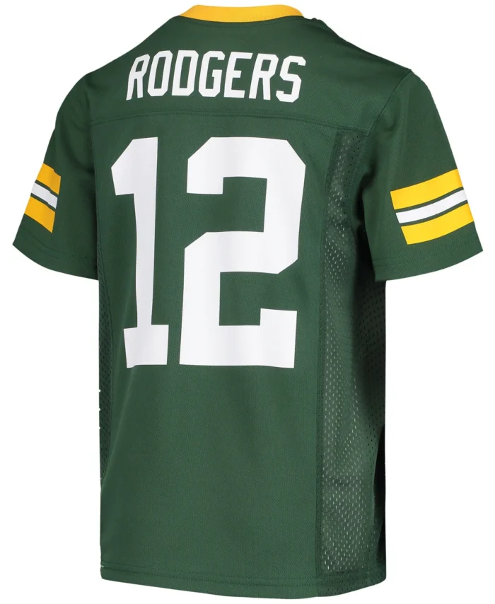 Aaron Rodgers Green Bay Packers Youth Replica Player Jersey - Green