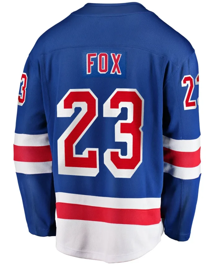 Adam Fox New York Rangers Fanatics Home Breakaway Replica Jersey - Blue