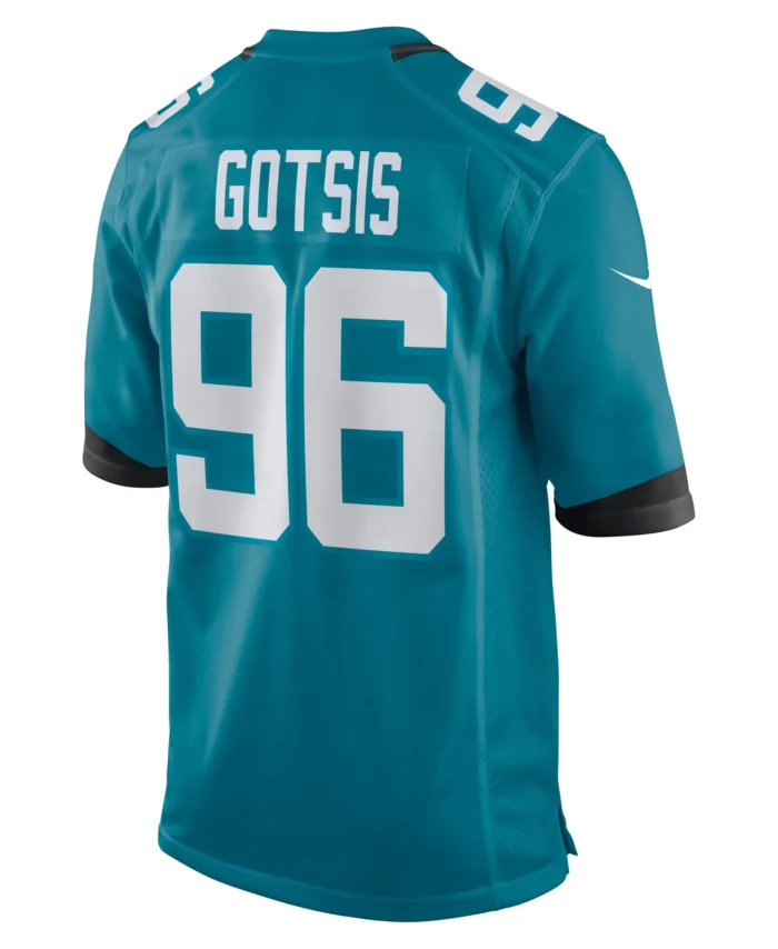 Adam Gotsis Jacksonville Jaguars Game Jersey - Teal