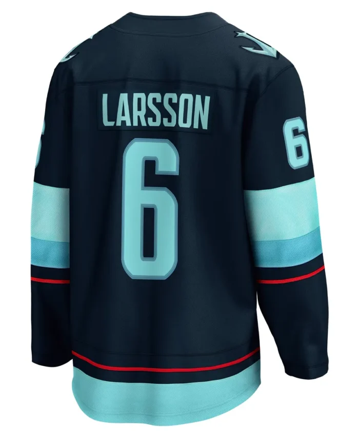 Adam Larsson Seattle Kraken Fanatics Home Breakaway Player Jersey - Deep Sea Blue