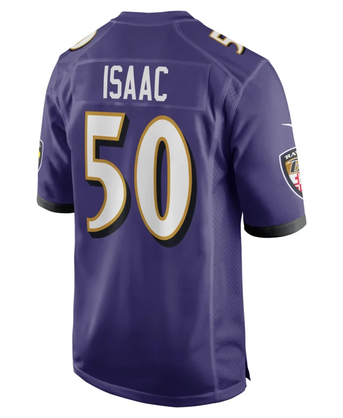 Adisa Isaac Baltimore Ravens Team Game Jersey -  Purple