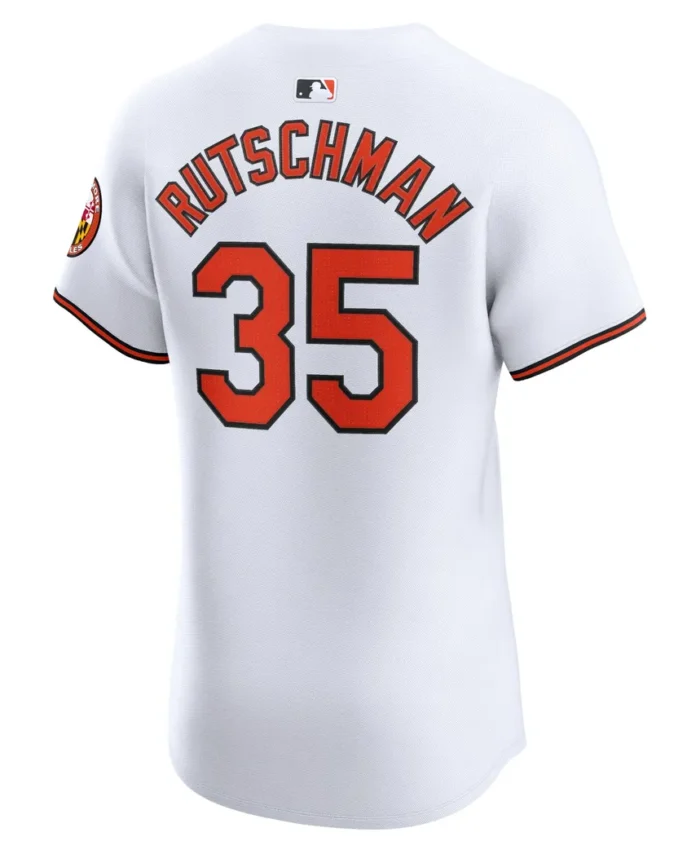 Adley Rutschman Baltimore Orioles Home Elite Jersey - White