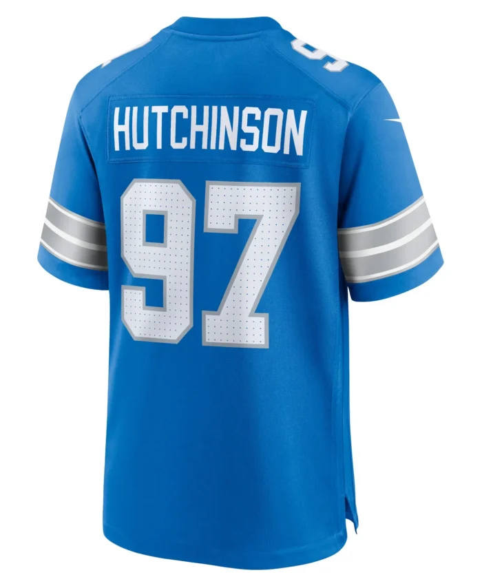 Aidan Hutchinson Detroit Lions Game Jersey - Blue