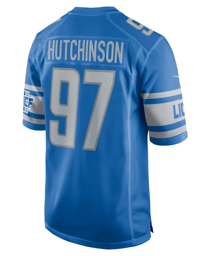 Aidan Hutchinson Detroit Lions Player Game Jersey - Blue