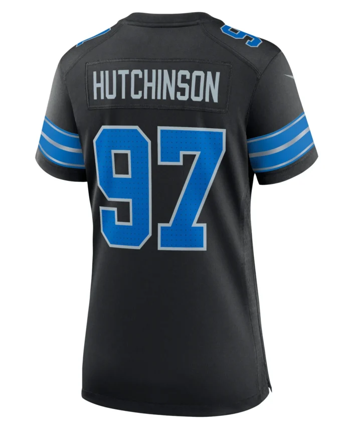 Aidan Hutchinson Detroit Lions Women's 2nd Alternate Game Jersey - Black