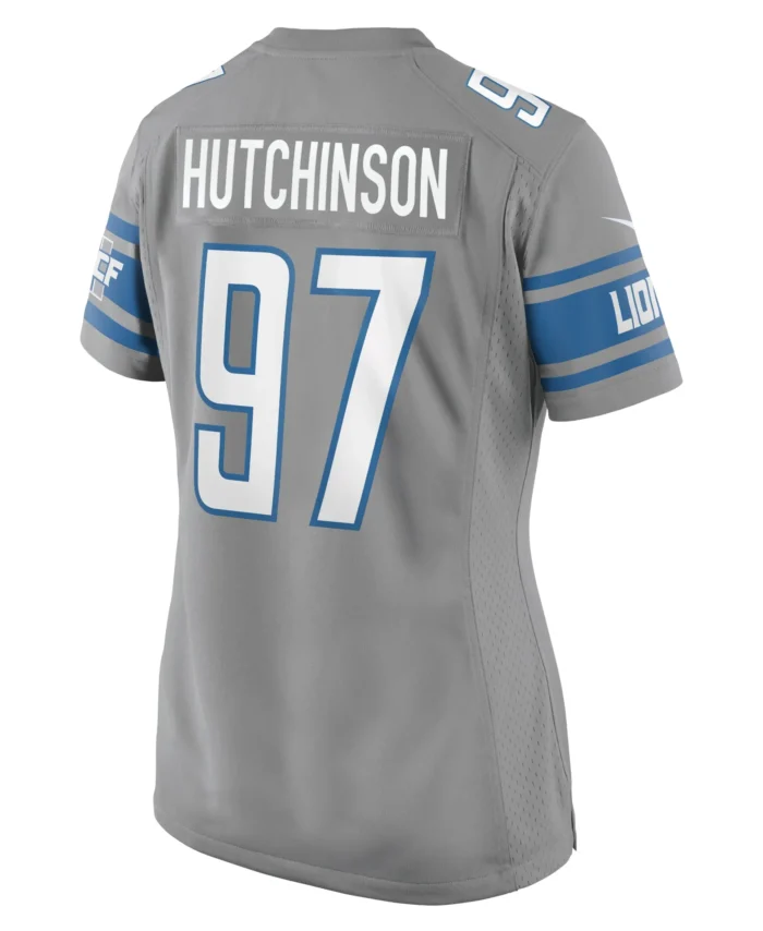 Aidan Hutchinson Detroit Lions Women's Game Jersey - Silver