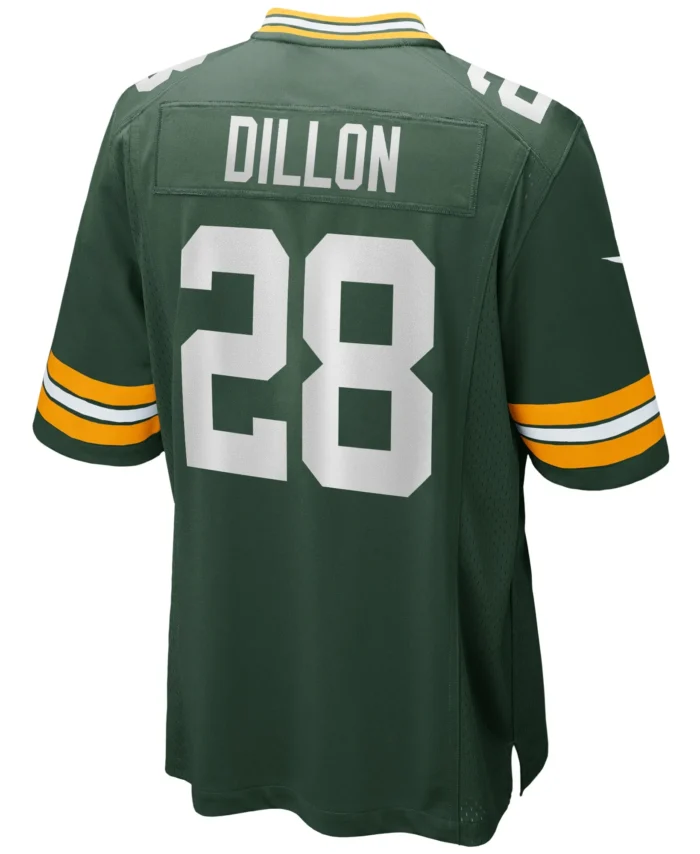 AJ Dillon Green Bay Packers Game Player Jersey - Green