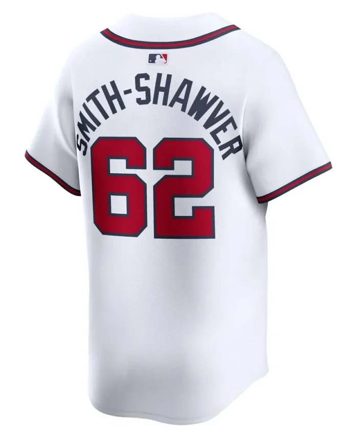 AJ Smith-Shawver Atlanta Braves Home Limited Player Jersey- White