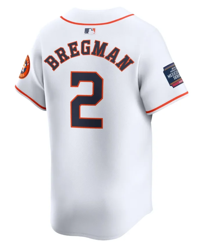 Alex Bregman Houston Astros 2024 MLB World Tour Mexico City Series Home Limited Player Jersey - White