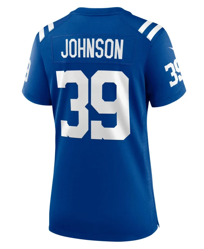 Alex Johnson Indianapolis Colts Women's Team Game Jersey -  Royal