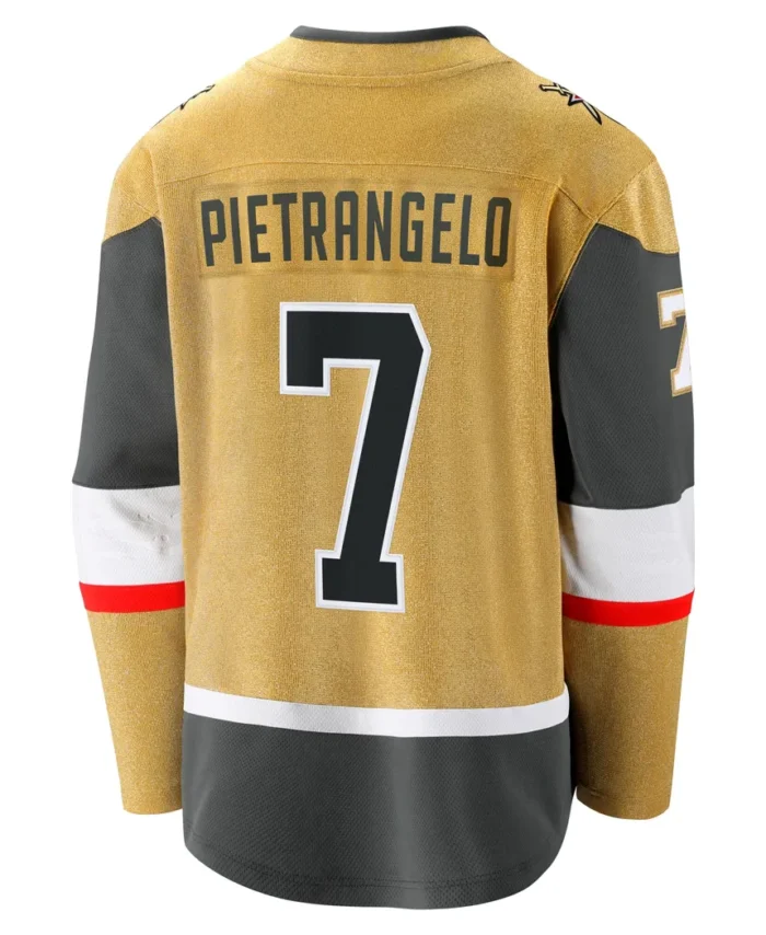 Alex Pietrangelo Vegas Golden Knights Fanatics Home Breakaway Jersey - Gold