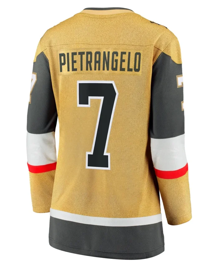 Alex Pietrangelo Vegas Golden Knights Fanatics Women Home Breakaway Player Jersey - Gold