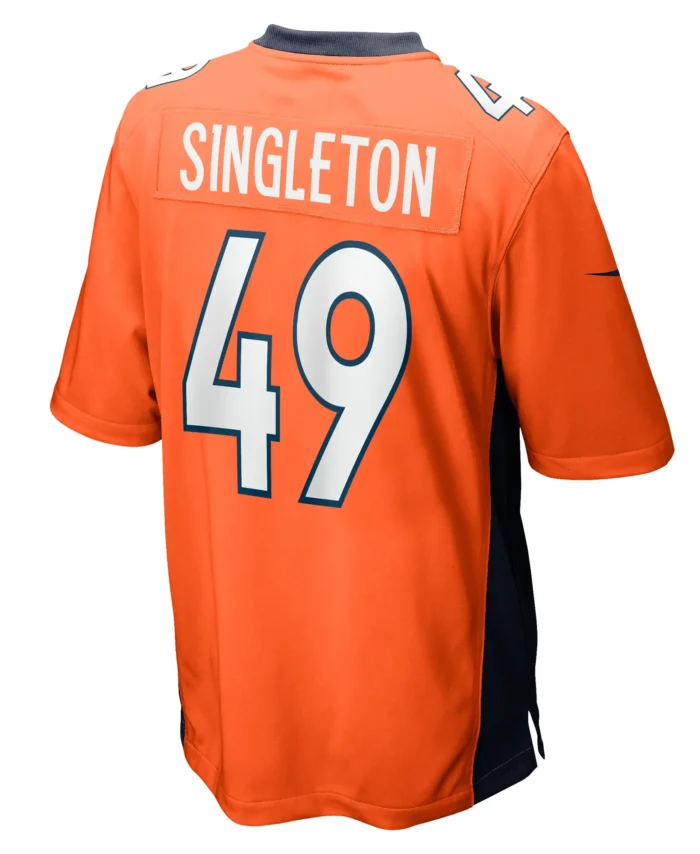 Alex Singleton Denver Broncos Game Player Jersey - Orange
