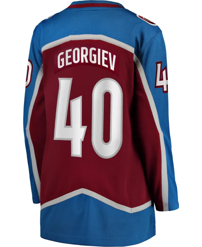 Alexandar Georgiev Colorado Avalanche Fanatics Women Home Breakaway Player Jersey - Burgundy