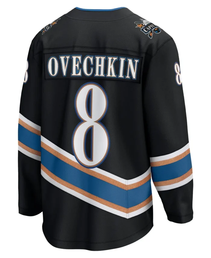 Alexander Ovechkin Washington Capitals Fanatics Alternate 50th Anniversary Premier Breakaway Player Jersey - Black