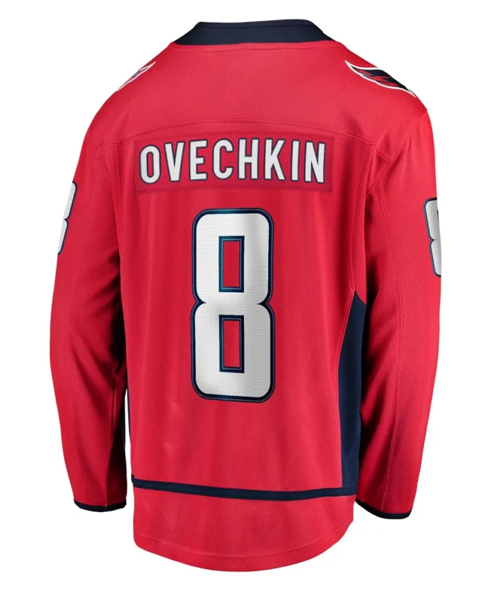 Alexander Ovechkin Washington Capitals Fanatics Captain Patch Home Breakaway Jersey - Red