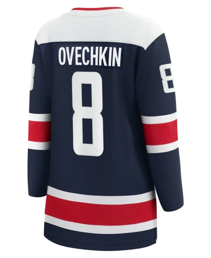 Alexander Ovechkin Washington Capitals Fanatics Women Alternate Premier Breakaway Player Jersey - Navy