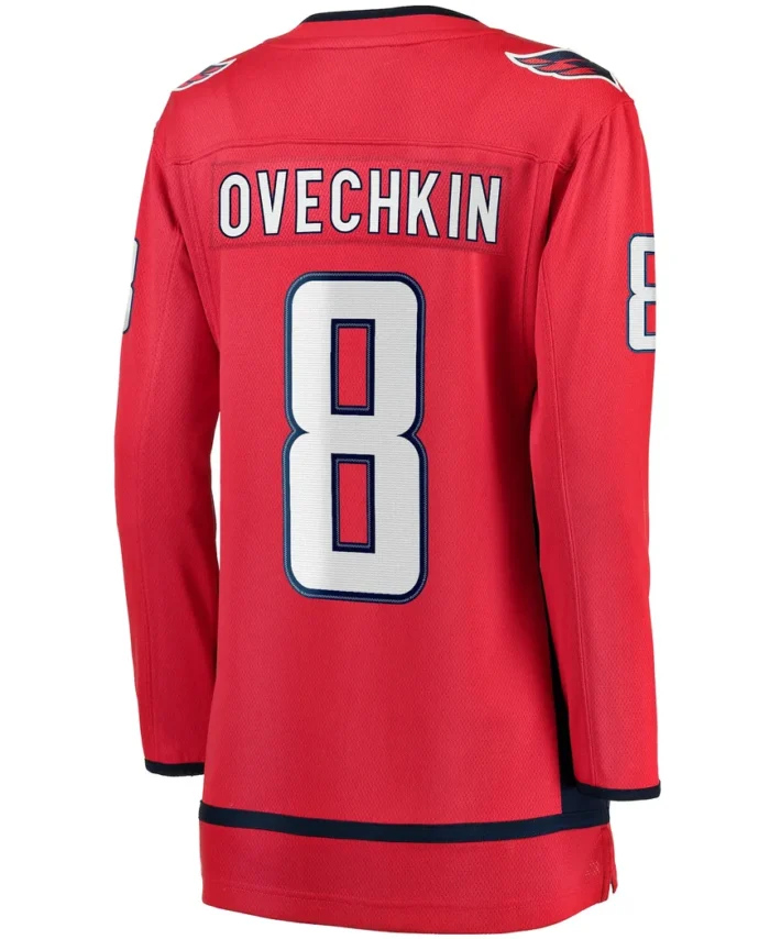 Alexander Ovechkin Washington Capitals Fanatics Women Captain Patch Home Breakaway Player Jersey - Red