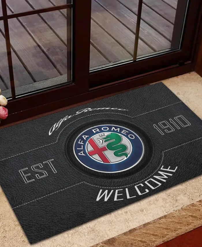 Italian Classic Doormat, All Over Print Doormat For Car Owners CAR169 - Black