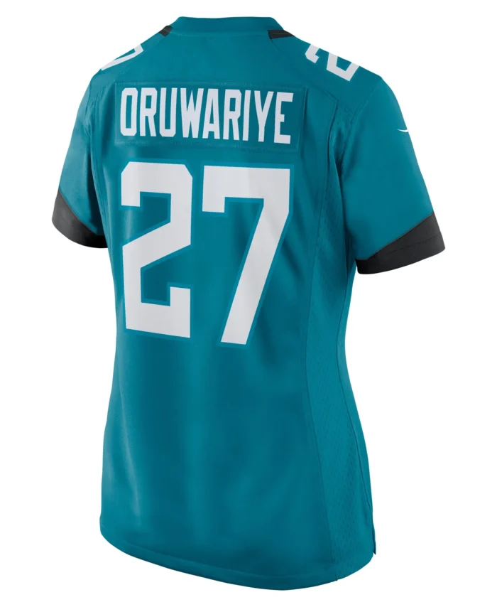 Amani Oruwariye Jacksonville Jaguars Women's  Game Jersey -  Teal
