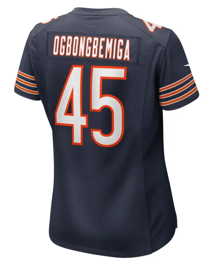 Amen Ogbongbemiga Chicago Bears Women's  Game Jersey -  Navy