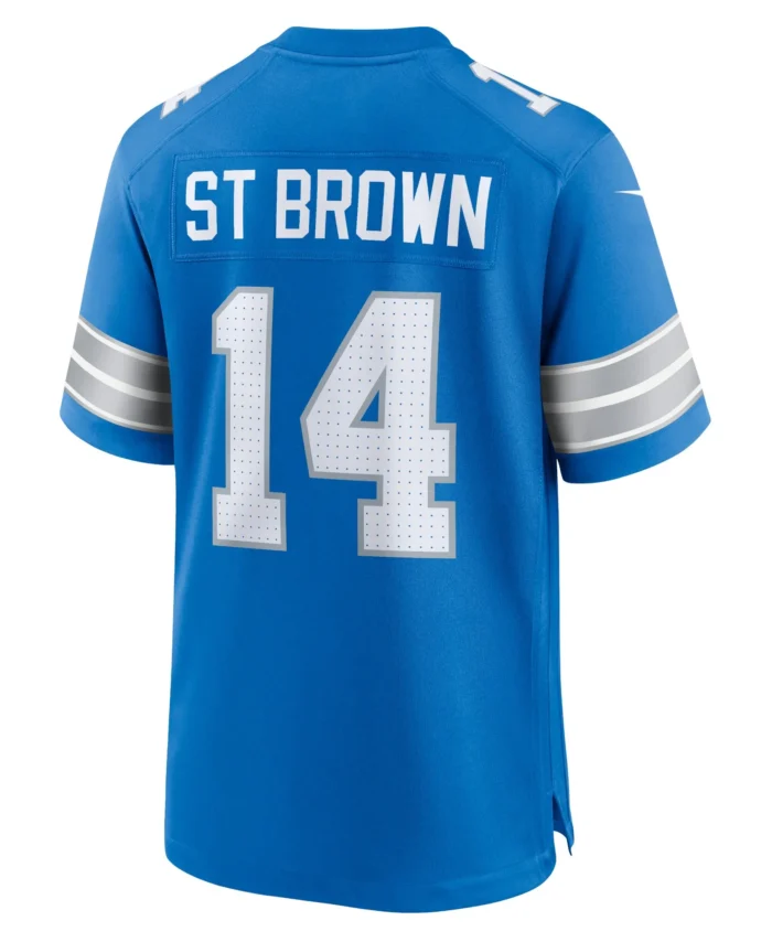 Amon-Ra St. Brown Detroit Lions Game Jersey - Blue