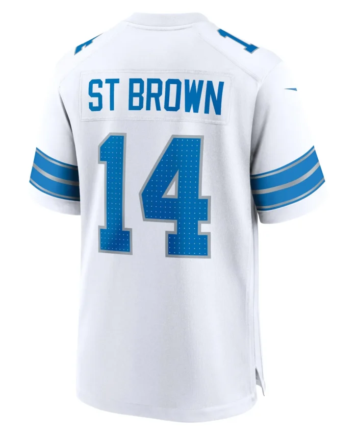 Amon-Ra St. Brown Detroit Lions Game Jersey - White