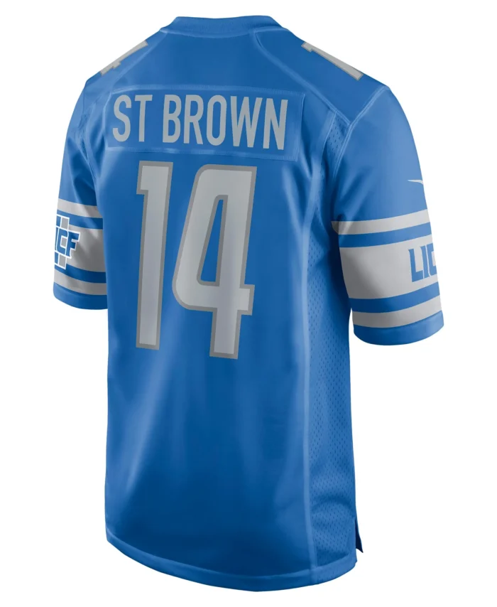 Amon-Ra St. Brown Detroit Lions Game Player Jersey - Blue