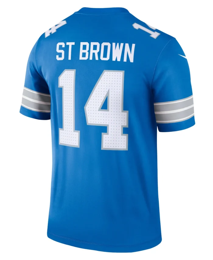 Amon-Ra St. Brown Detroit Lions Team Legend Player Performance Top - Blue