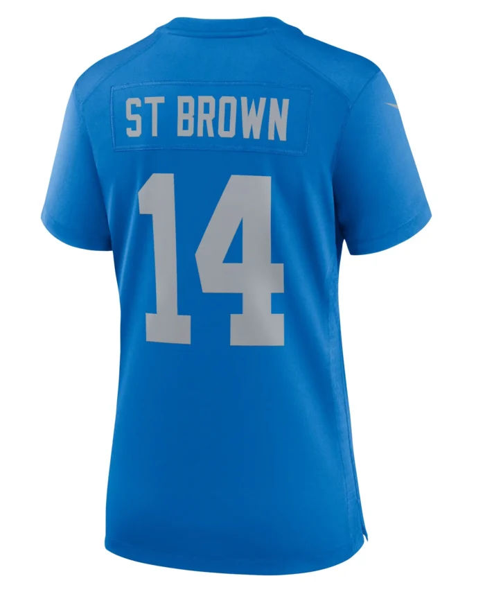 Amon-Ra St. Brown Detroit Lions Women's Alternate Game Jersey - Blue