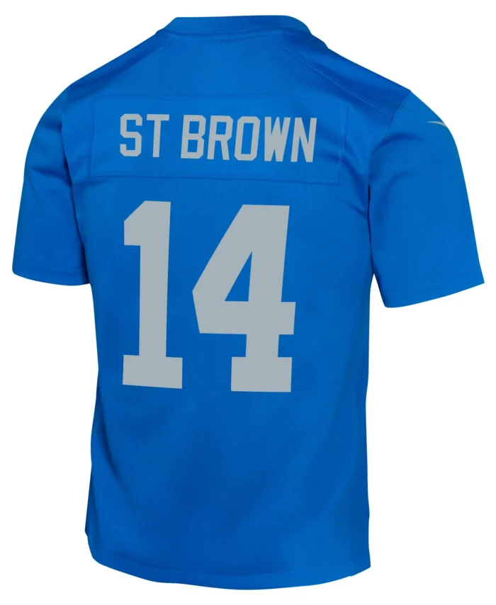 Amon-Ra St. Brown Detroit Lions Youth Alternate Game Jersey -  Blue