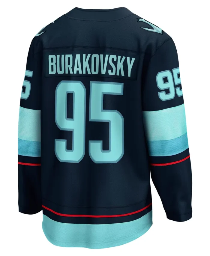 Andre Burakovsky Seattle Kraken Fanatics Home Breakaway Player Jersey - Deep Sea Blue