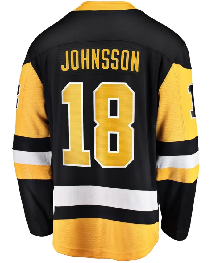 Andreas Johnsson Pittsburgh Penguins Fanatics Home Breakaway Jersey - Black