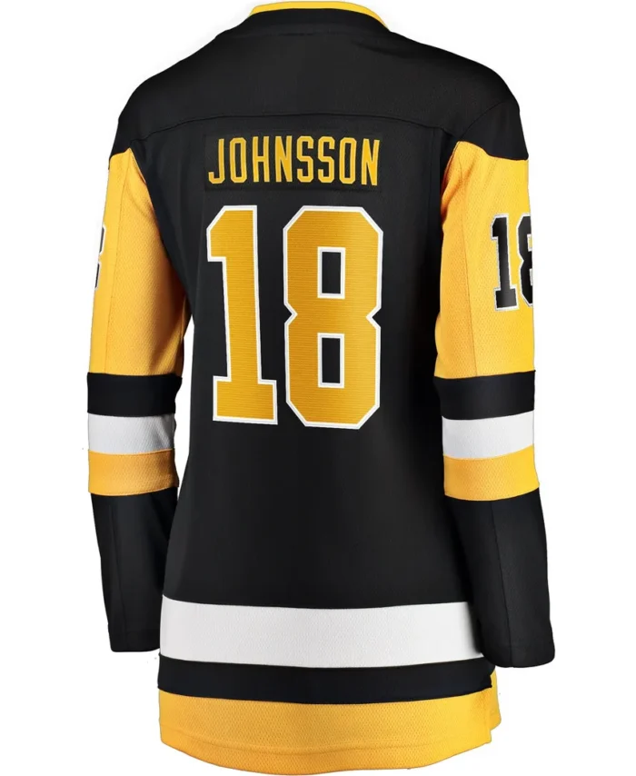 Andreas Johnsson Pittsburgh Penguins Fanatics Women Home Breakaway Player Jersey - Black