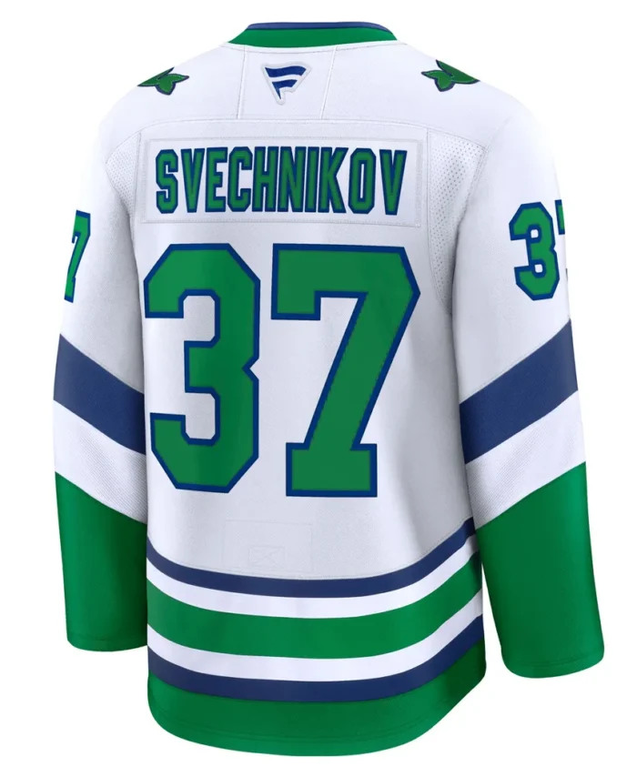 Andrei Svechnikov Carolina Hurricanes Fanatics Throwback Premium Jersey - White