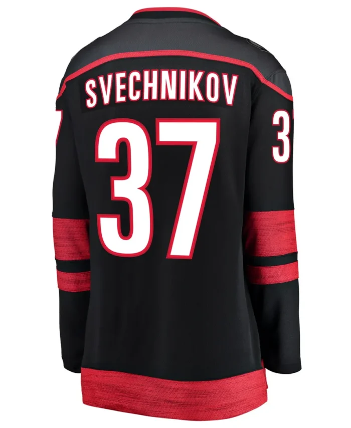 Andrei Svechnikov Carolina Hurricanes Fanatics Women Home Breakaway Player Jersey - Black