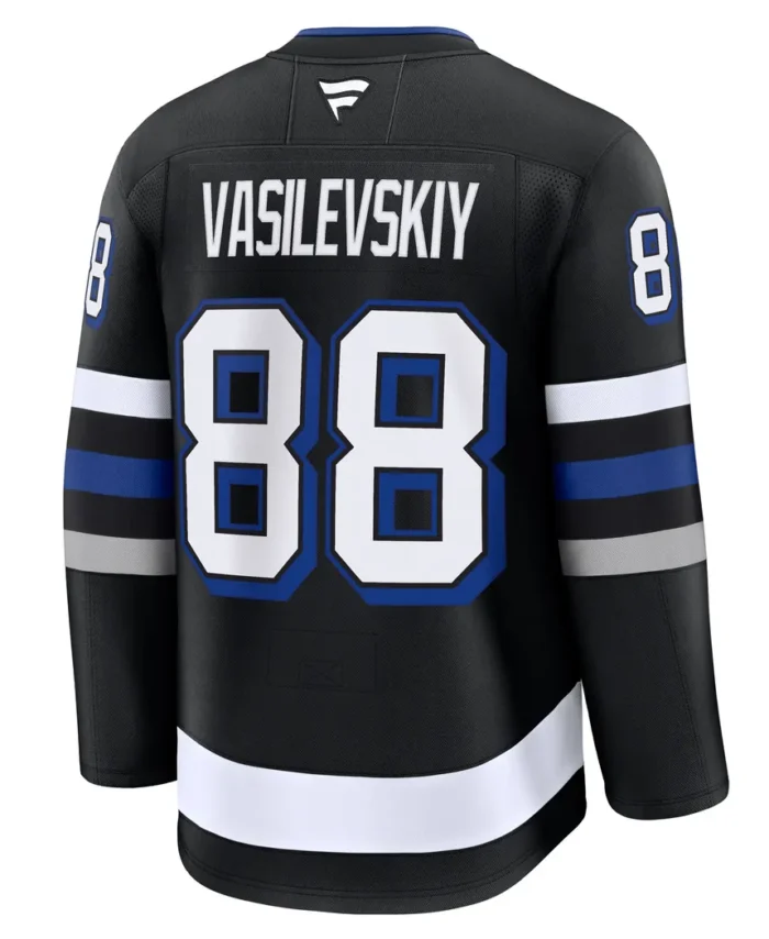 Andrei Vasilevskiy Tampa Bay Lightning Fanatics Alternate Premium Jersey - Black