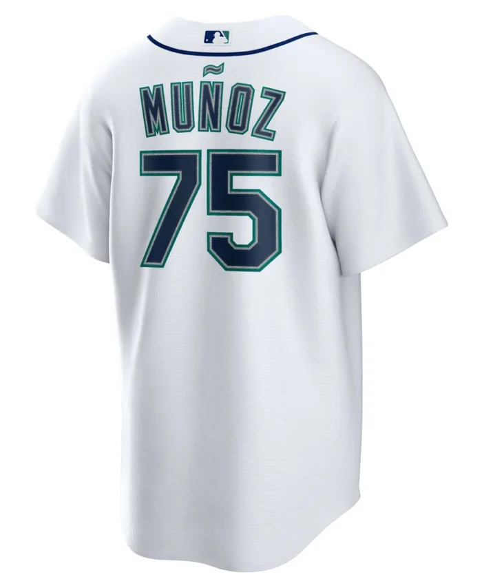 Andres Munoz Seattle Mariners Home  Replica Player Jersey- White