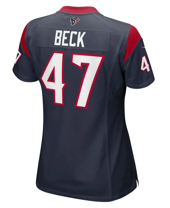 Andrew Beck Houston Texans Women's Team Game Jersey - Navy