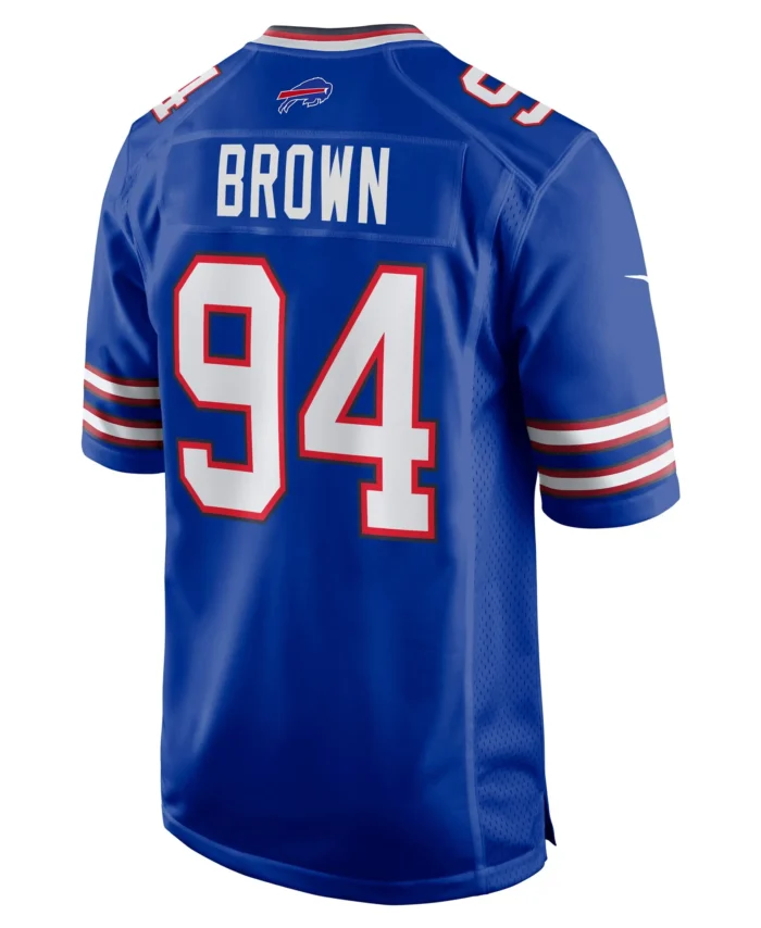 Andrew Brown Buffalo Bills  Game Jersey -  Royal