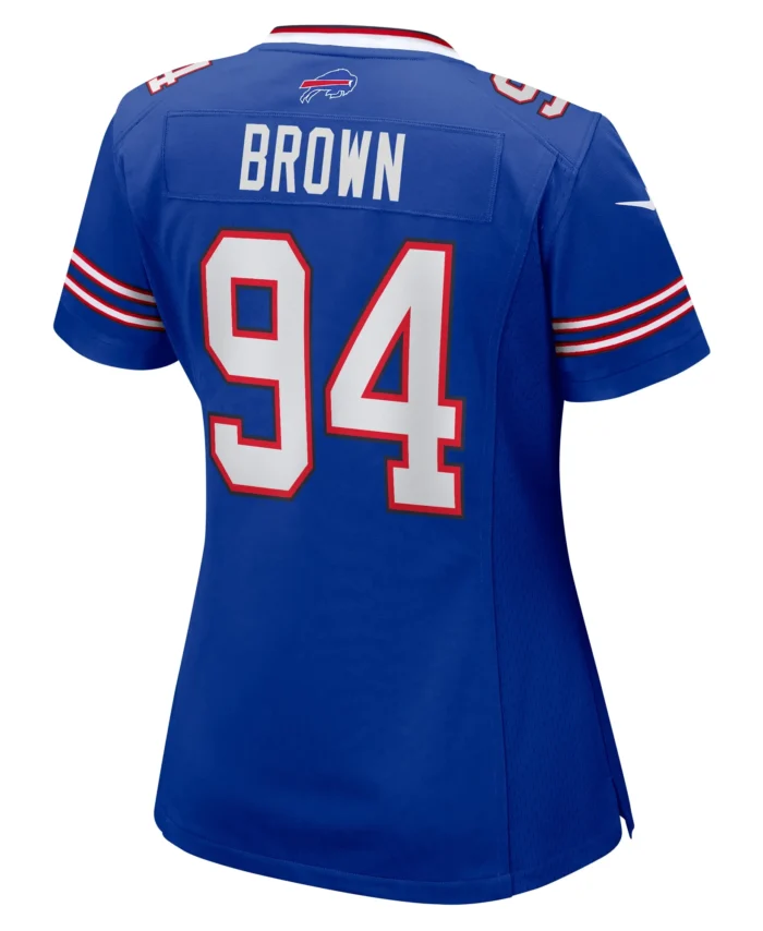 Andrew Brown Buffalo Bills Women's  Game Jersey -  Royal