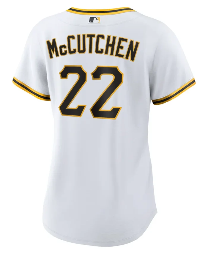 Andrew McCutchen Pittsburgh Pirates Women Home Replica Player Jersey- White