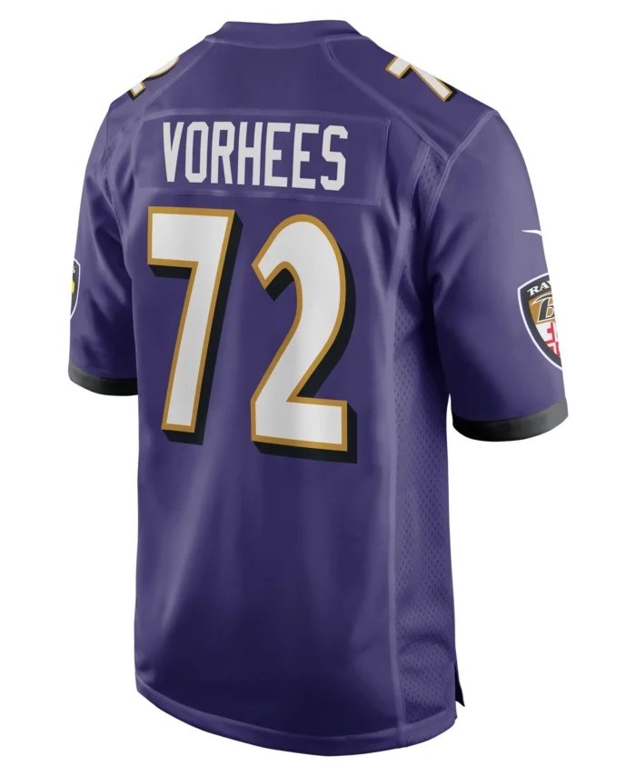 Andrew Vorhees Baltimore Ravens Team Game Jersey -  Purple