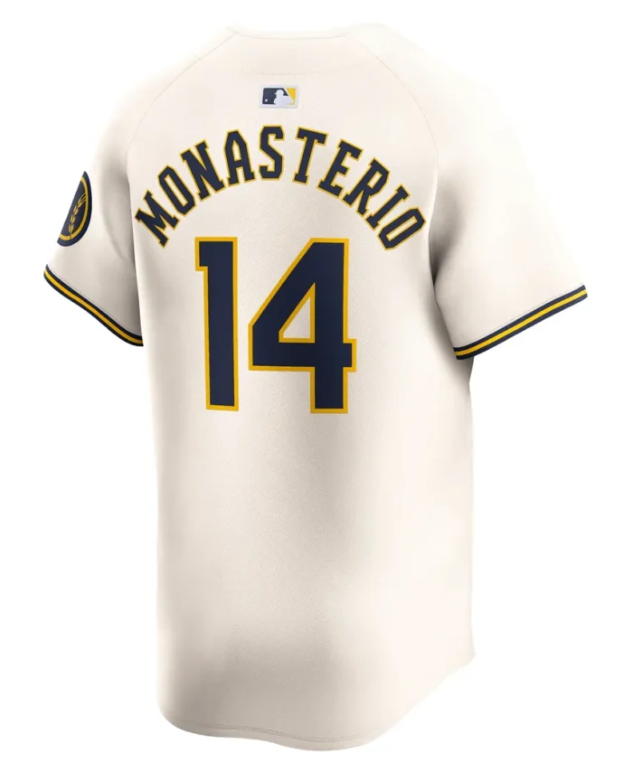 Andruw Monasterio Milwaukee Brewers Home Limited Player Jersey - Cream