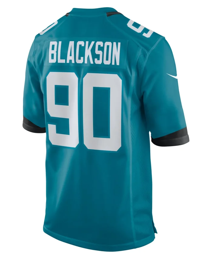 Angelo Blackson Jacksonville Jaguars Team Game Jersey -  Teal